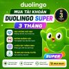 Mua Duolingo Super 3 tháng
