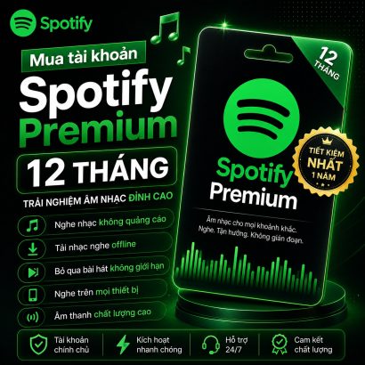 Mua Spotify Premium 12 tháng