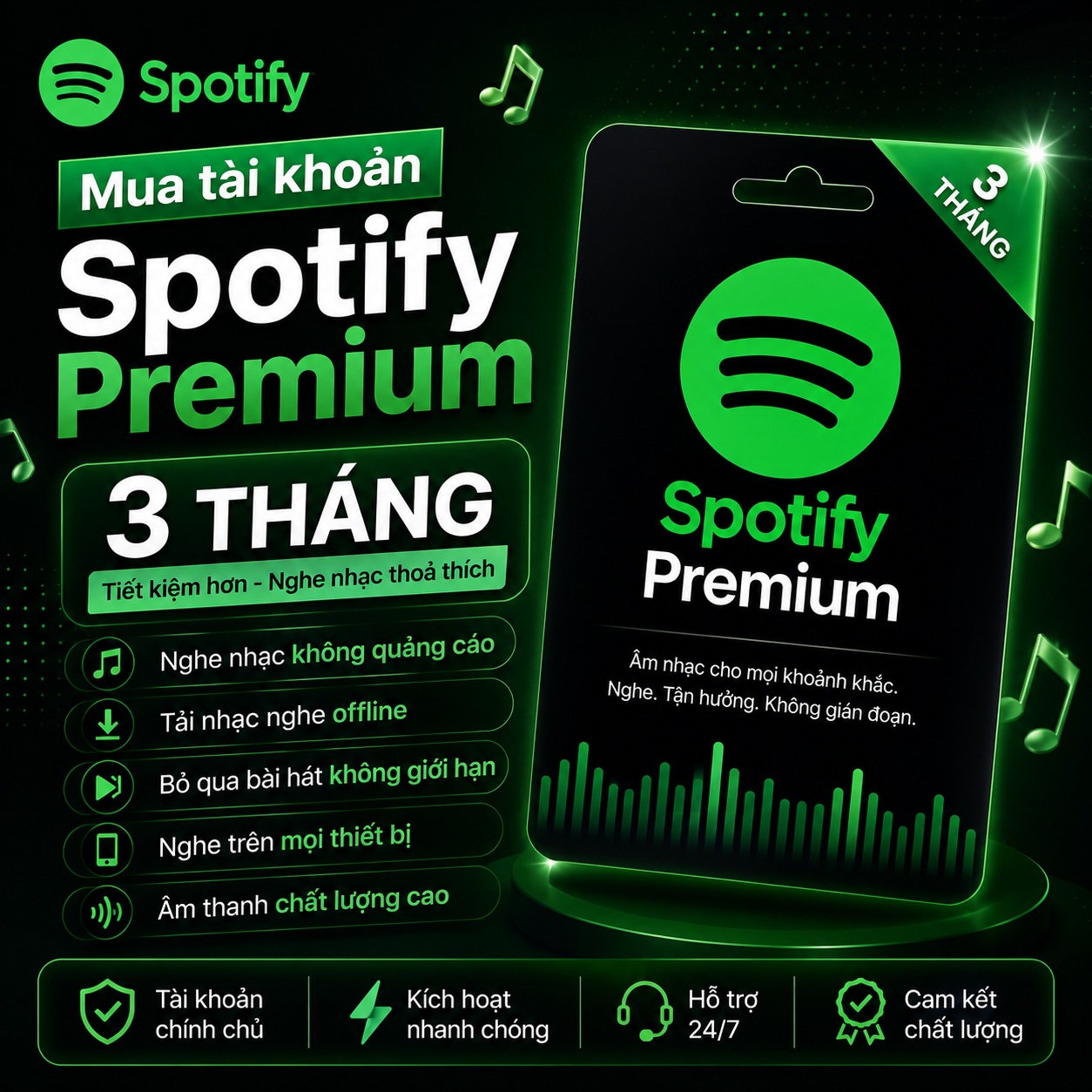 Mua Spotify Premium 3 tháng