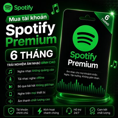 Mua Spotify Premium 6 tháng