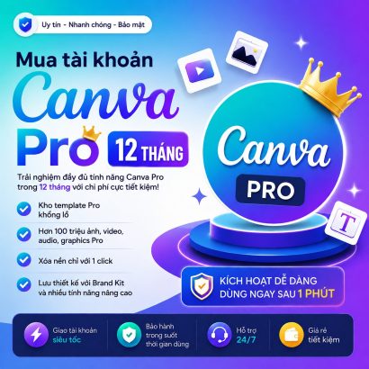 Mua tài khoản Canva Pro 1 năm
