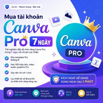 Mua tài khoản Canva Pro 7 ngày