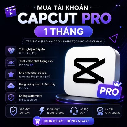 CapCut Pro 1 tháng