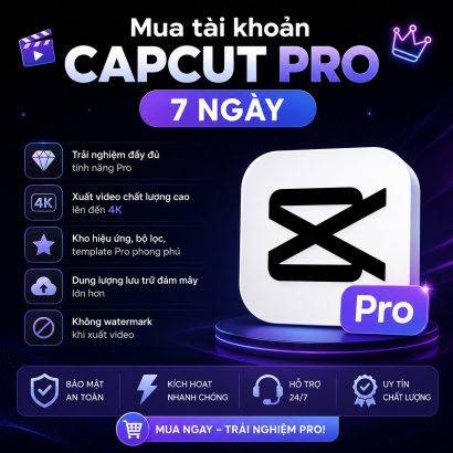 CapCut Pro 7 ngày
