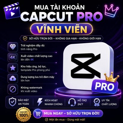 CapCut Pro vĩnh viễn