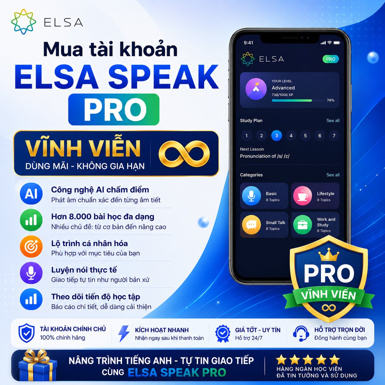 Mua tài khoản Elsa Pro vĩnh viễn