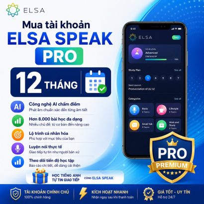 Mua tài khoản Elsa Pro 12 tháng