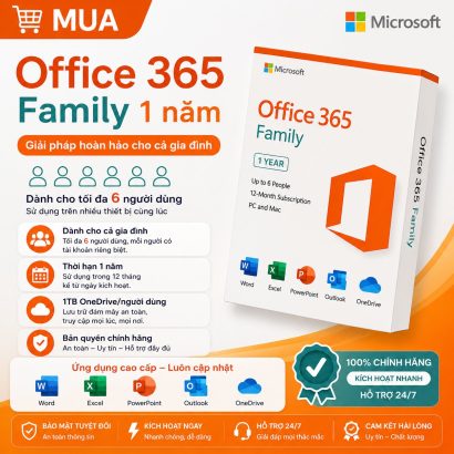 Mua Office 365 Family