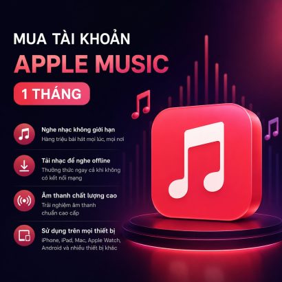 Mua tài khoản Apple Mucsic 1 tháng