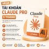 Mua tài khoản Claude Pro 3 tháng