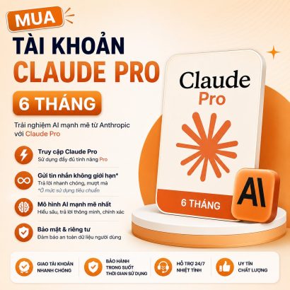 Mua tài khoản Claude Pro 6 tháng