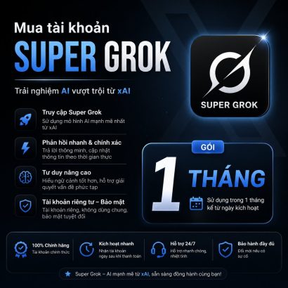 Mua tài khoản Grok AI 1 tháng