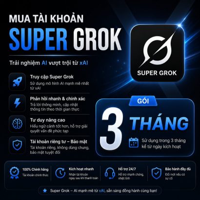 Mua tài khoản Grok AI 3 tháng