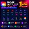 Adobe Creative Cloud full app 1 năm
