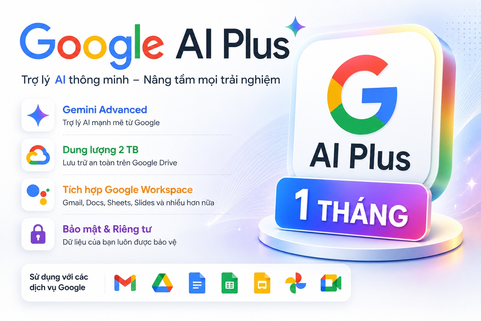 Google AI Plus 1 tháng