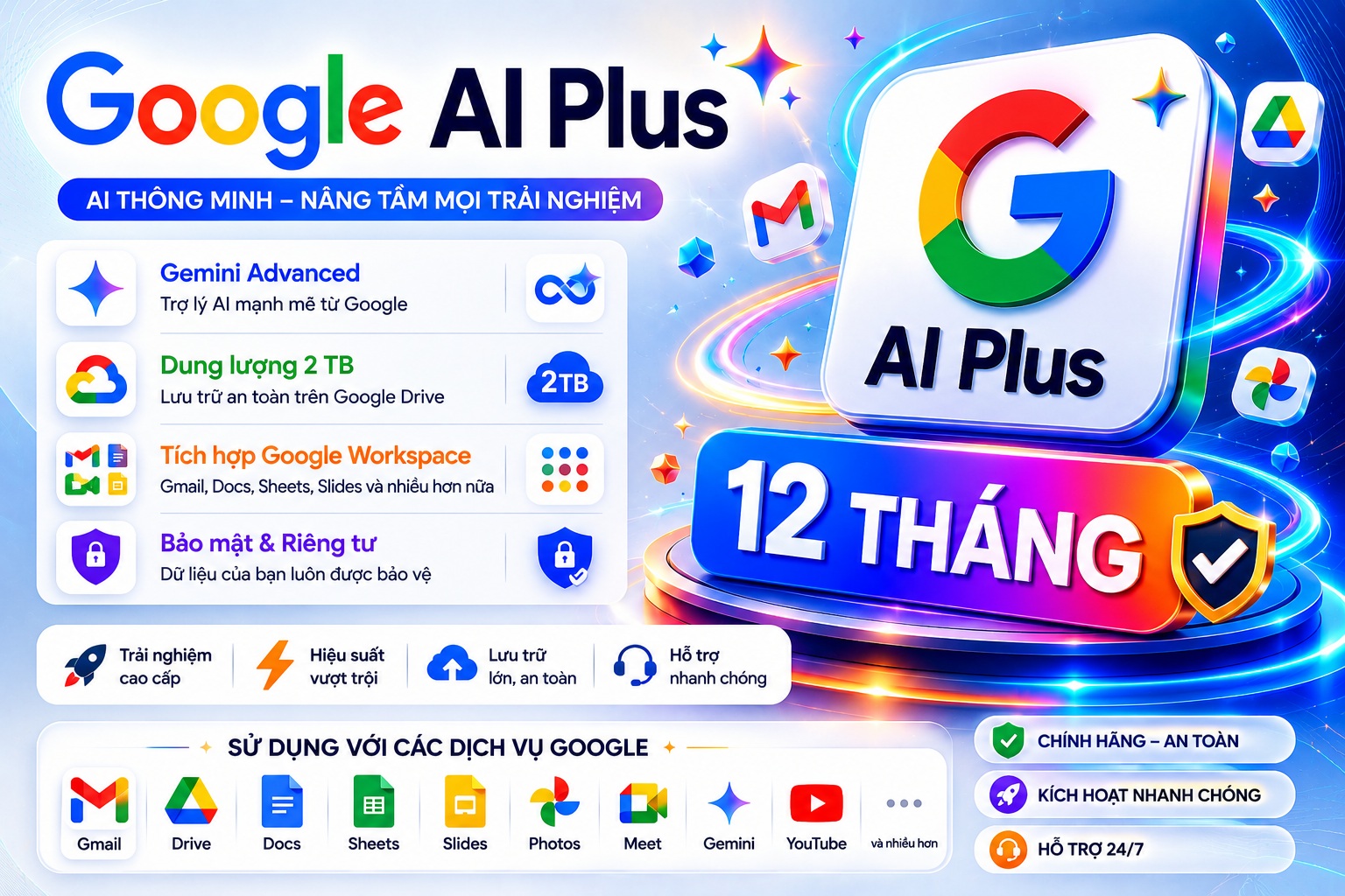 Google AI Plus 12 tháng