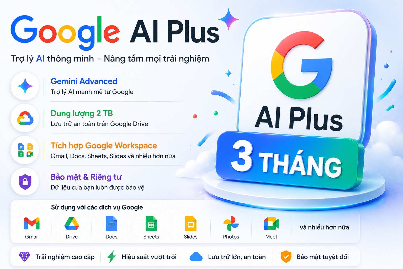 Google AI Plus 3 tháng