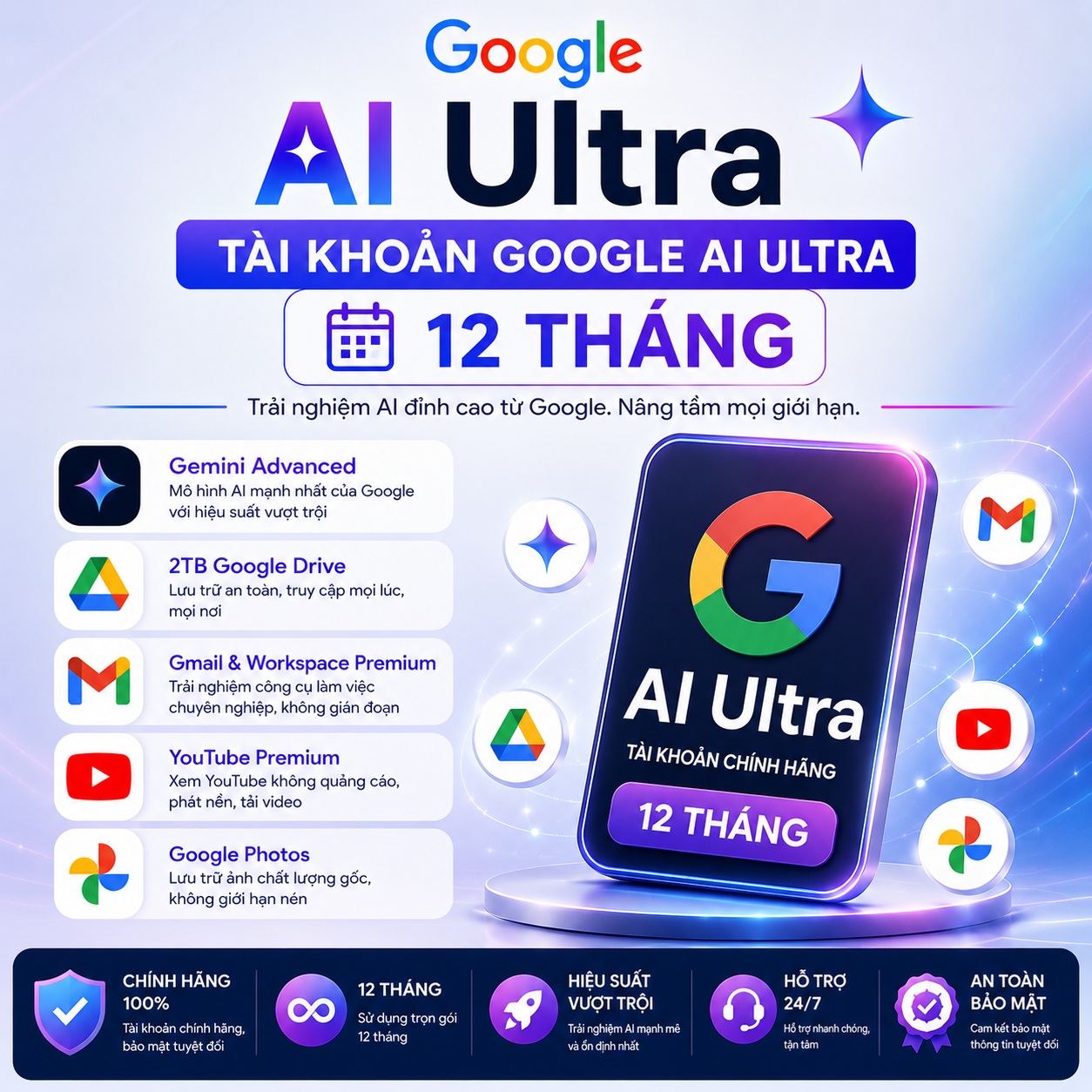 Google AI Ultra 12 tháng
