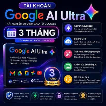 Google AI Ultra 3 tháng