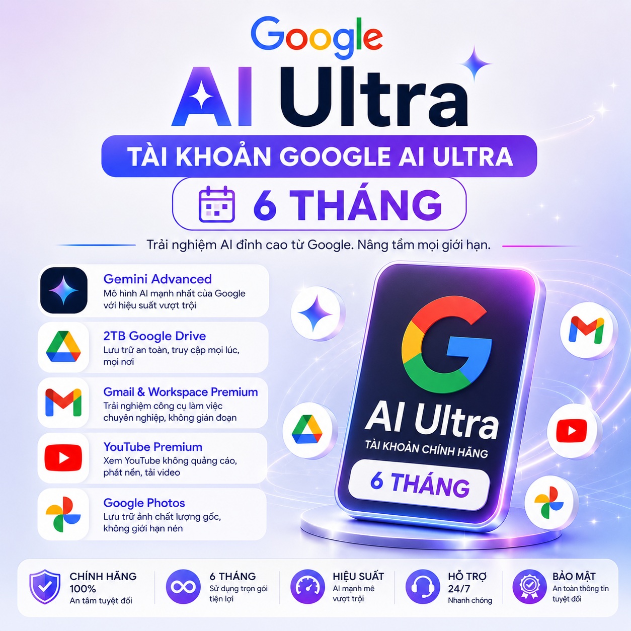 Google AI Ultra 6 tháng
