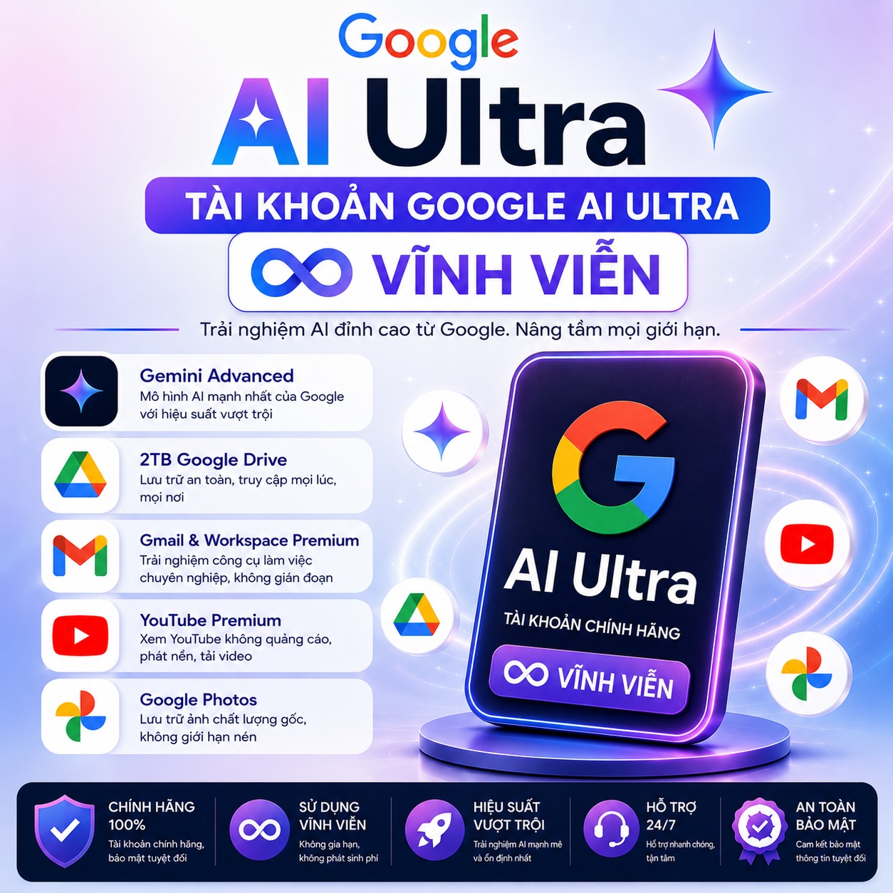 Google AI Ultra vĩnh viễn
