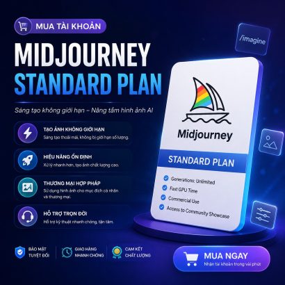Mua tài khoản Midjourney Standard