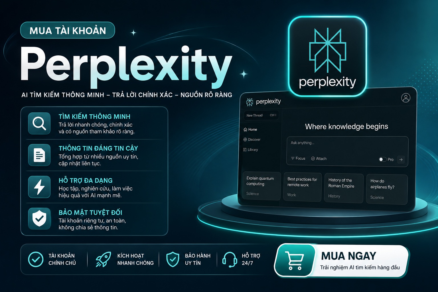 Mua tài khoản Perplexity