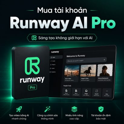 Mua tài khoản Runway AI Pro