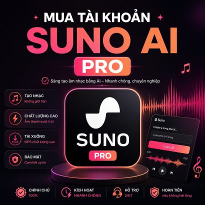 Mua tài khoản Suno AI Pro