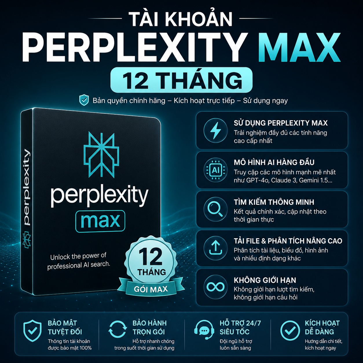 Perplexity Max 12 tháng