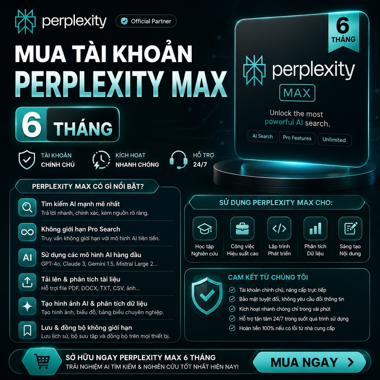 Perplexity Max 6 tháng