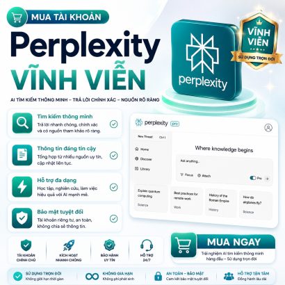 Perplexity Pro vĩnh viễn